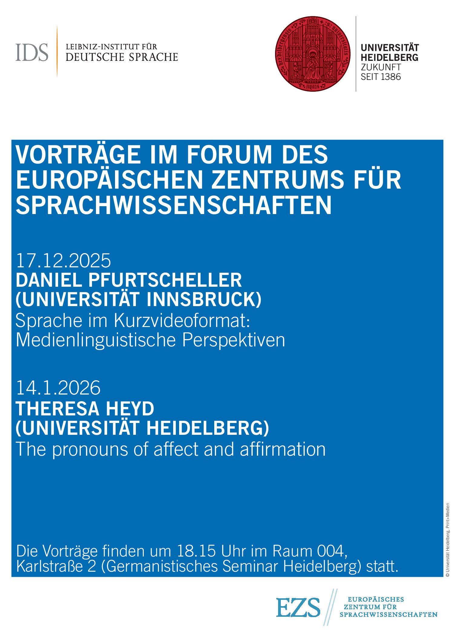 Vorträge im EZS-Forum: Daniel Pfurtscheller am 17.12.2025