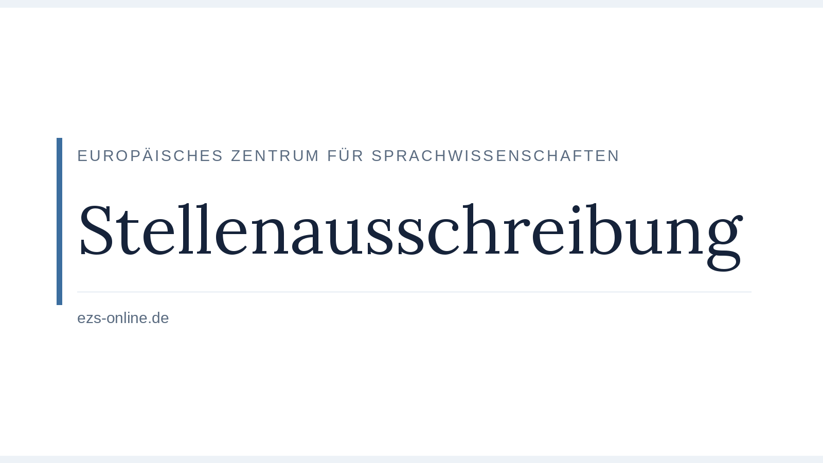 Stellenausschreibung für das DFG-Projekt „Revitalisierung von deutschbasierten Minderheitensprachen im Alpenraum“