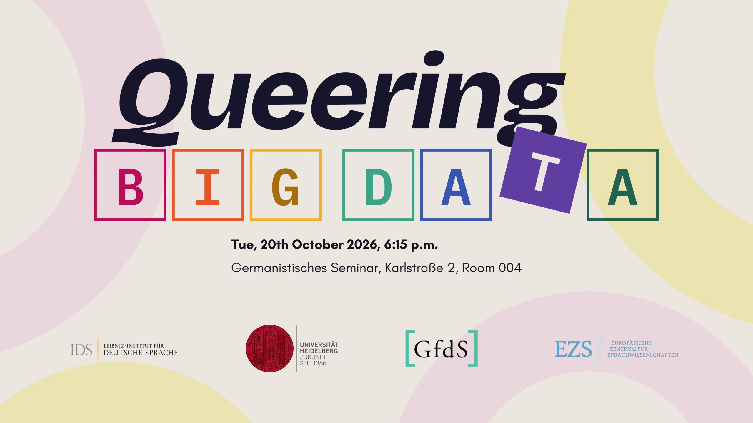 Veranstaltungsankündigung: „Queering Big Data“